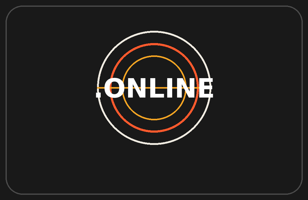 .online domain extension graphic
